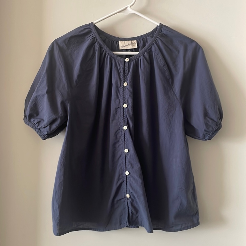 Universal Thread Navy Blue Button-Up Top